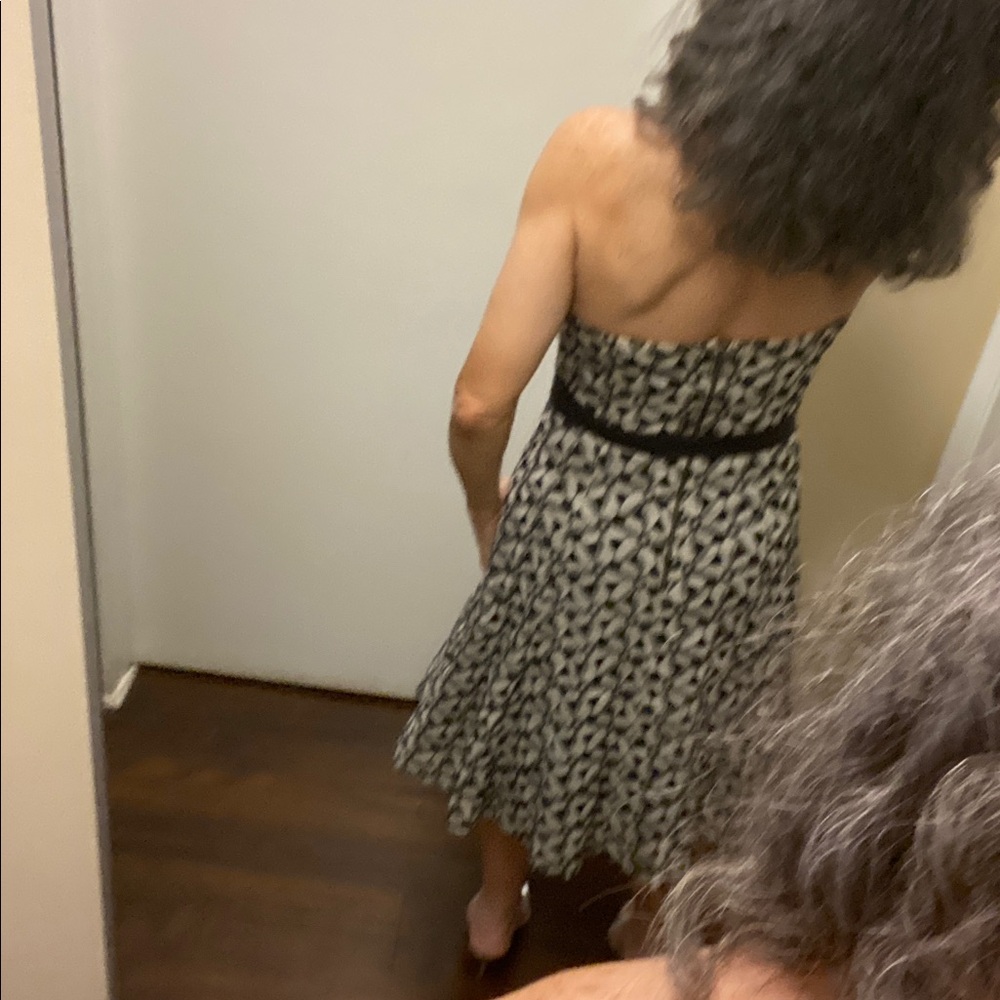 Moulinette Soeurs Floral Aplique Strapless Dress - Picture 7 of 10